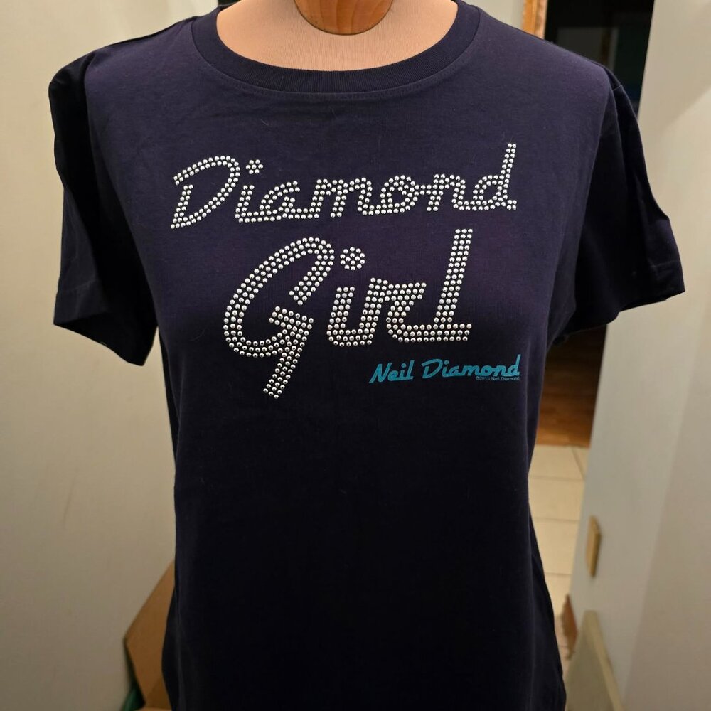 Neil Diamond Diamond Girl 2015 Women's T-Shirt Size Large - NEW